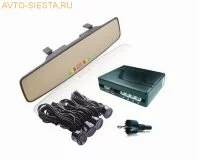Парктроник PS-128U (8 датчиков+коннекторы, цветной светодиодный дисплей с цифровым табло)