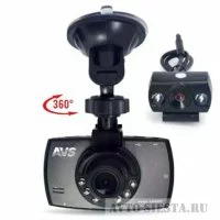 Видеорегистратор автомобильный AVS VR-246DUAL две камеры