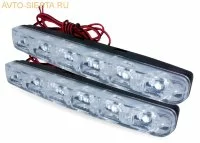  Дневные ходовые огни (DRL) AVS DL-6A (2,4W, 6 светодиодов х 2шт)