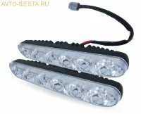  Дневные ходовые огни (DRL) AVS DL-6B (6W, 6 светодиодов х 2шт)