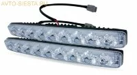  Дневные ходовые огни (DRL) AVS DL-9A (9W, 9 светодиодов х 2шт) 